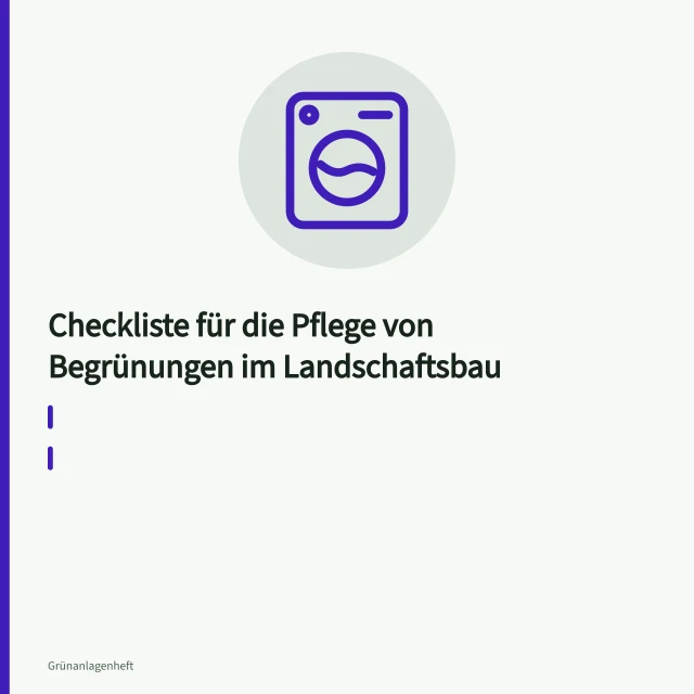 Tropfleitung bewässert Wurzelbereich einer Hecke im Landschaftsbau. Checkliste für die Pflege von Begrünungen im Landschaftsbau